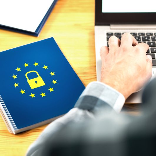 Gdpr,(general,Data,Protection,Regulation),Concept.,Business,Man,Typing,An